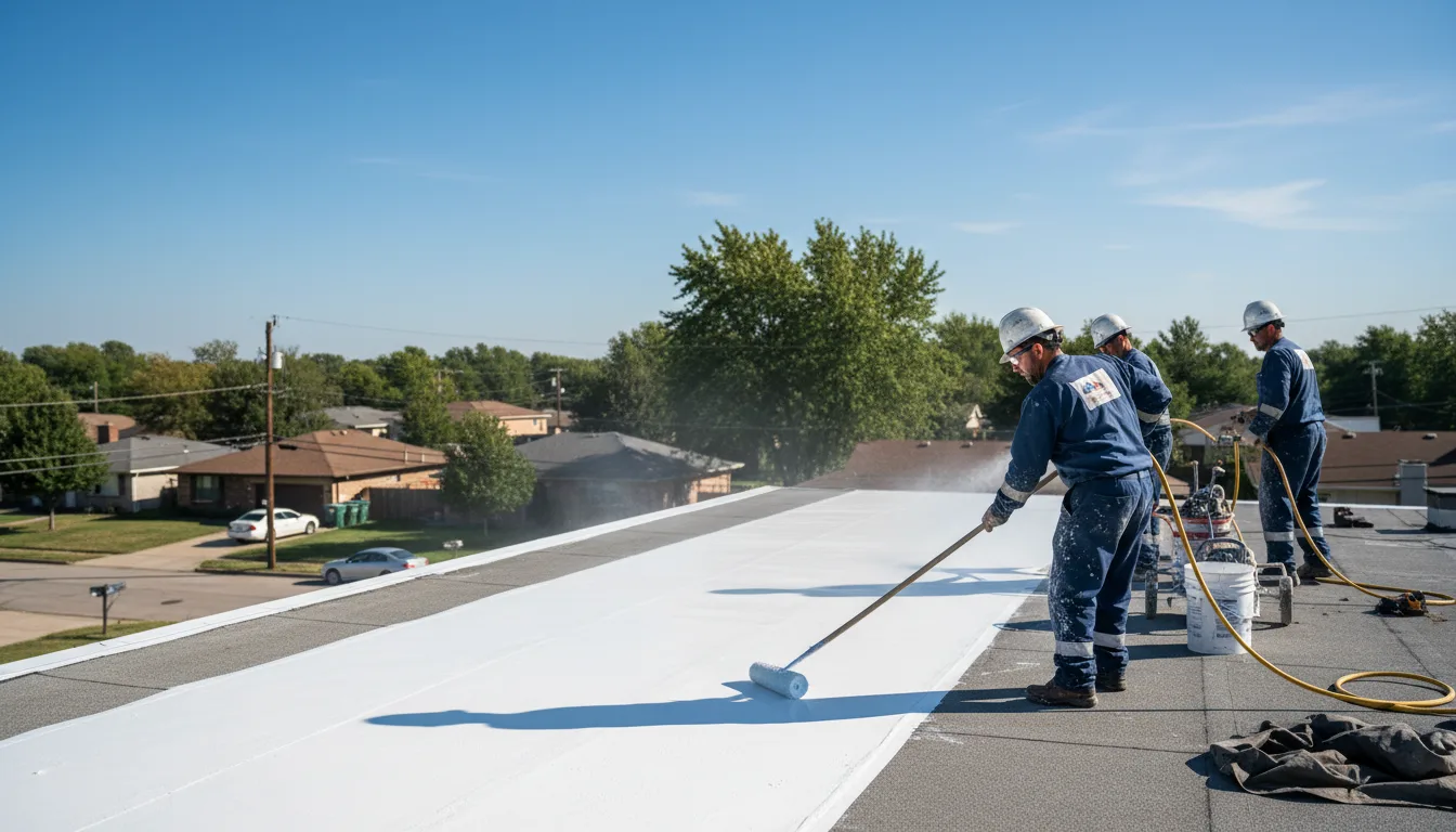 Commercial roof coating in Waldorf, MN near me